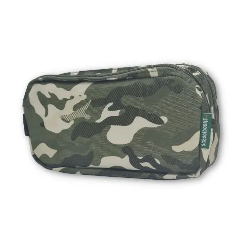 ■ Schoolbooks.ie - Triple Pencil Case - Camo Green