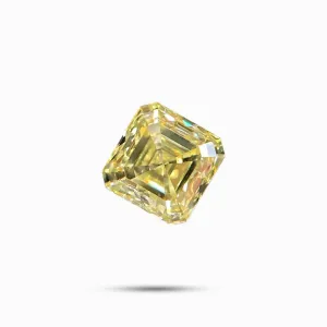 0.56 carats Asscher Cut Fancy Yellow Natural Diamond Gem