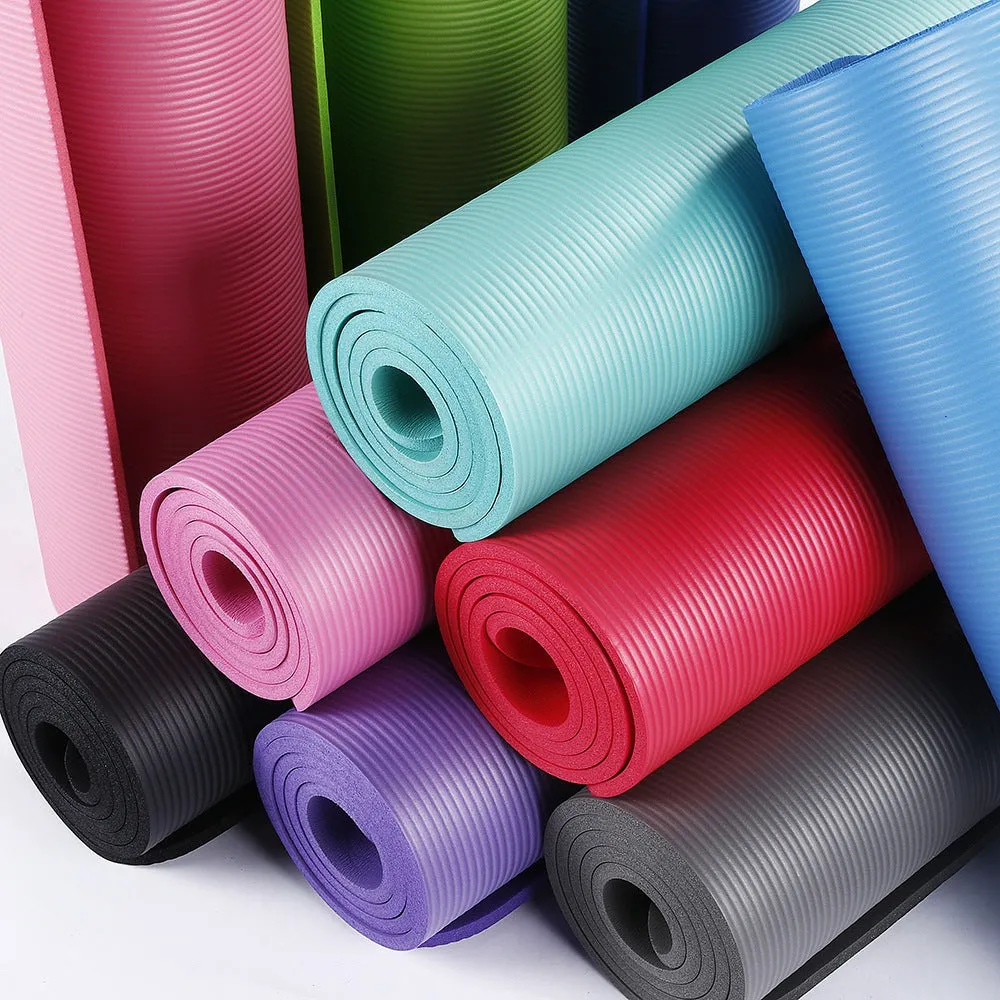 10mm Yoga Mat Soft Non-Slip Exercise Pad with Free Carry bag