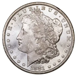 1881-CC Morgan Silver Dollar