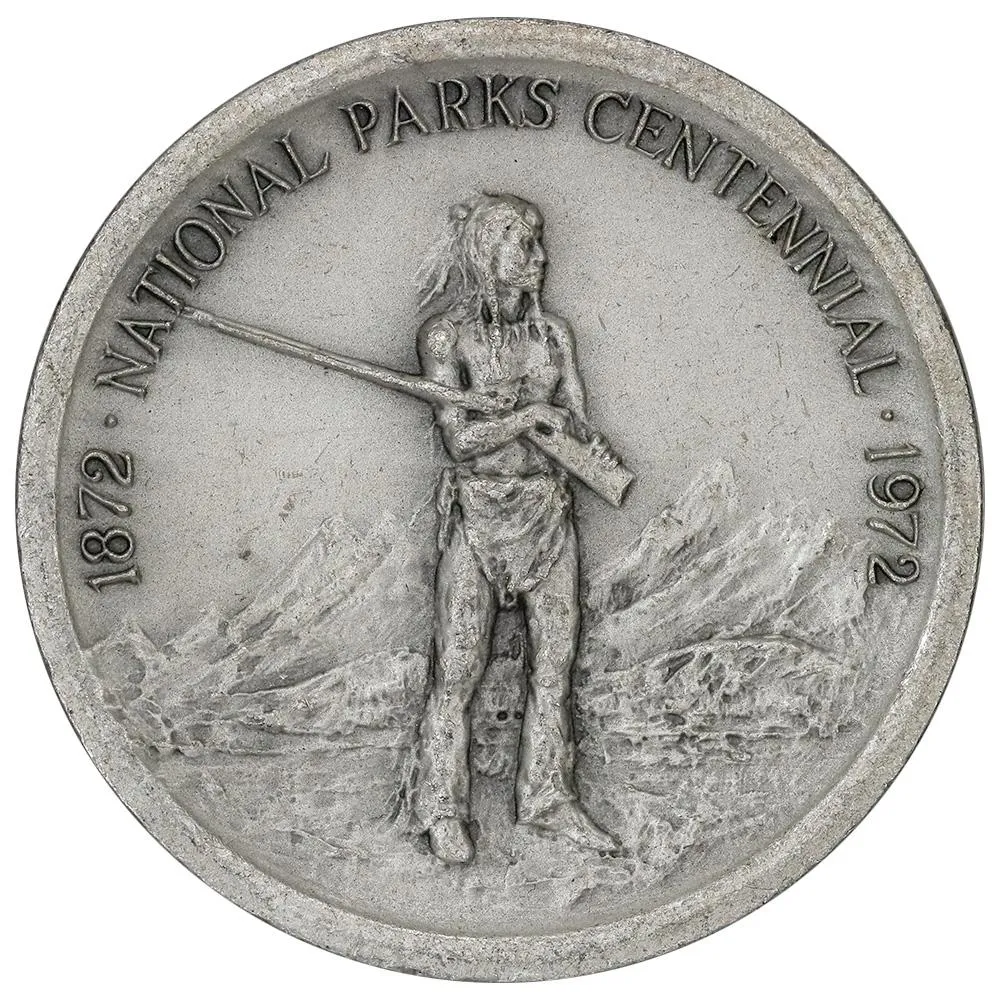 1972 .999 Silver Medallic Art Co. Grand Teton National Parks Medal - 39mm