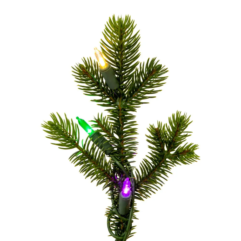 24" x 14" Bryson Spruce Artificial Xmas Tree Dura-Lit LED Colored Mini Lights