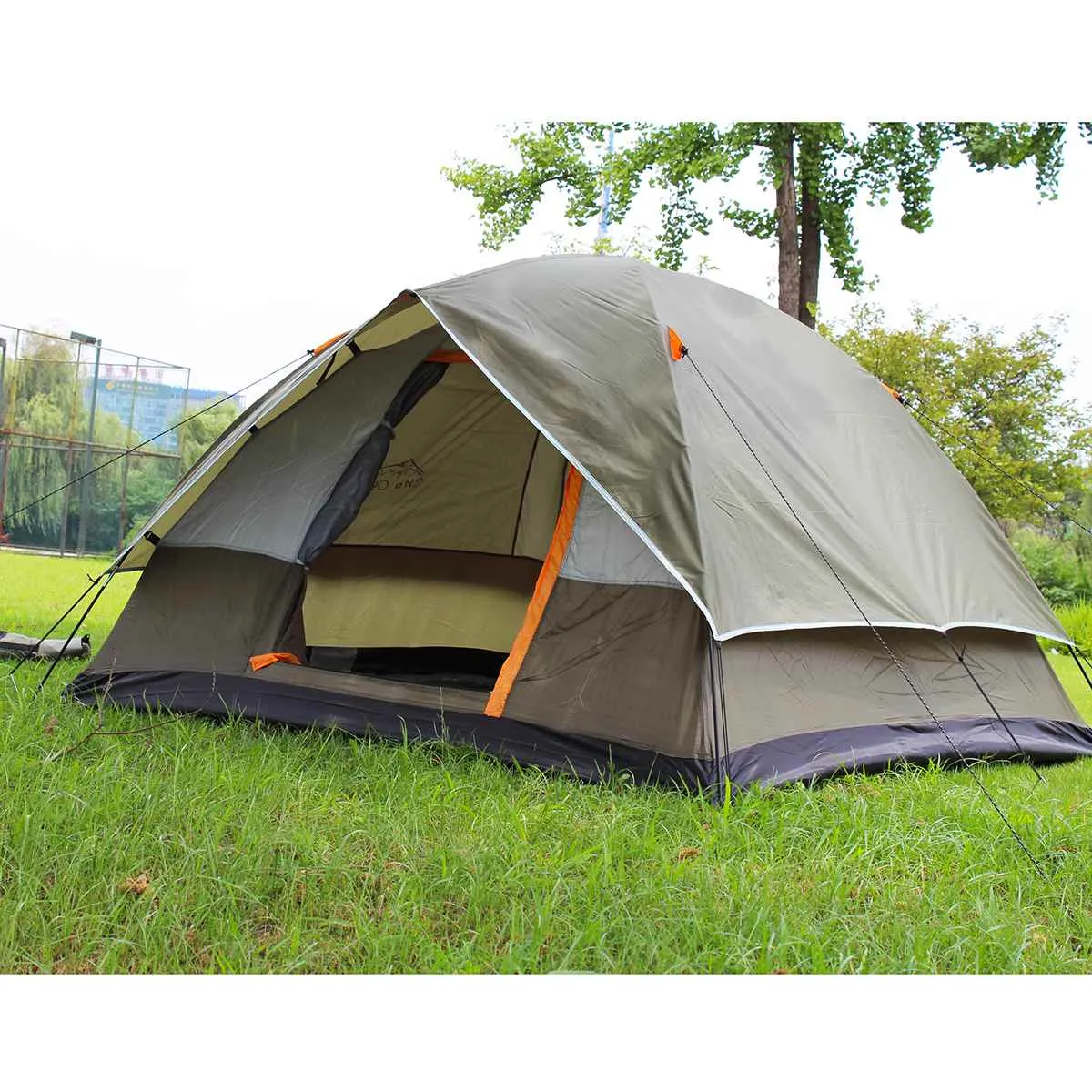 3-4 Person Windbreak Camping Tent Dual Layer