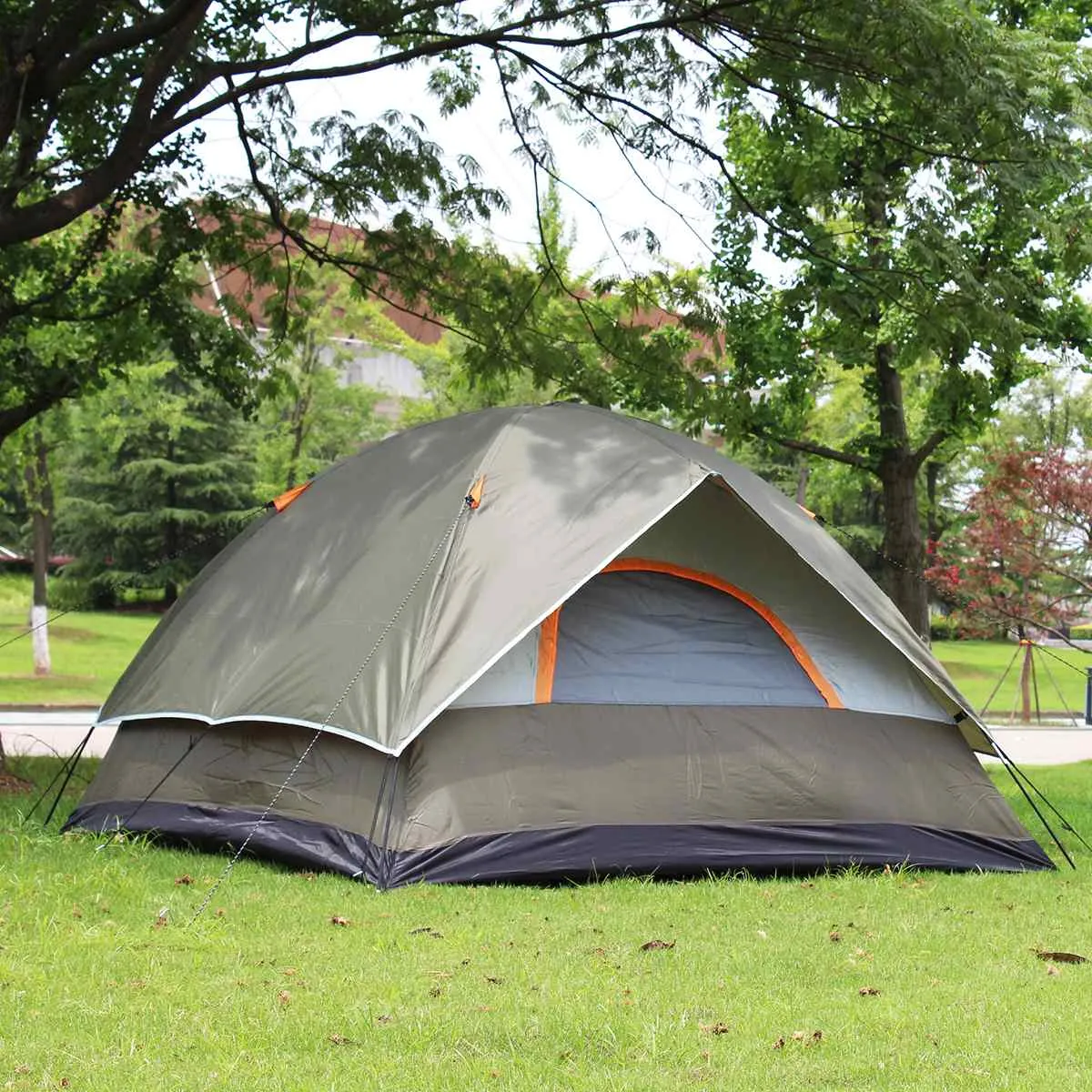 3-4 Person Windbreak Camping Tent Dual Layer