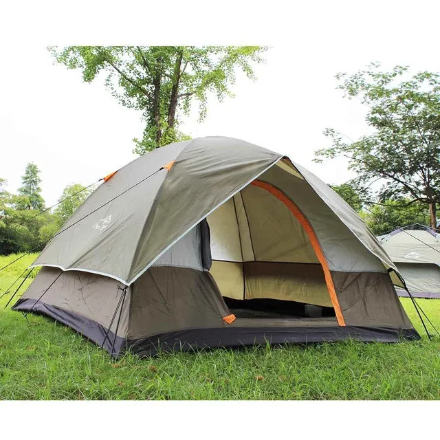 3-4 Person Windbreak Camping Tent Dual Layer