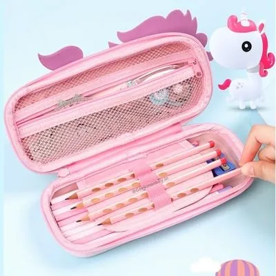 3D Unicorn Pencil Box | Stationary for Kids