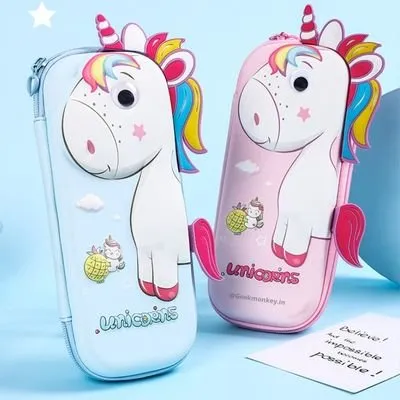 3D Unicorn Pencil Box | Stationary for Kids