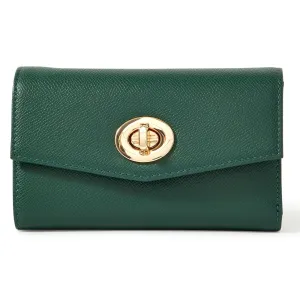 Accessorize London Women's Faux Leather Green Amy Wallet