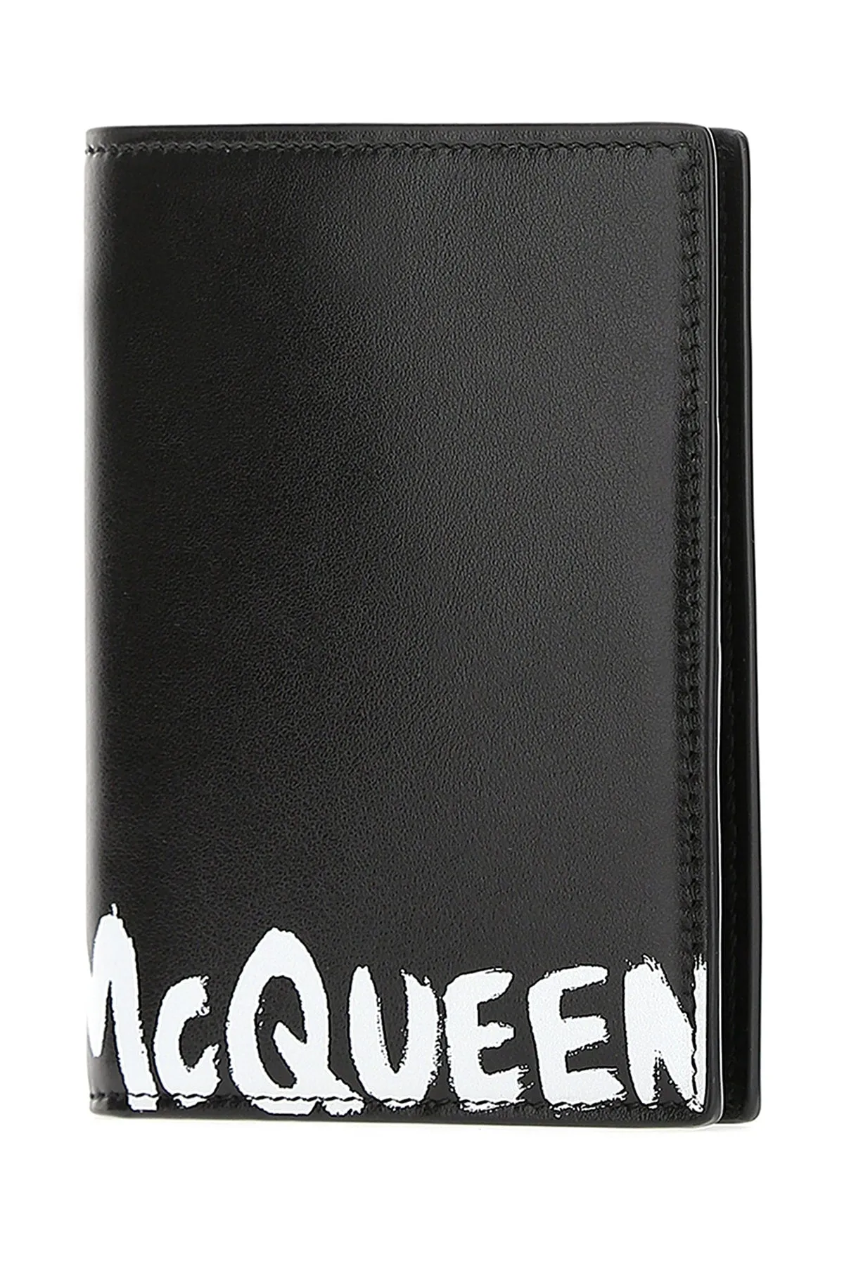 Alexander McQueen Graffiti Logo Passport Holder