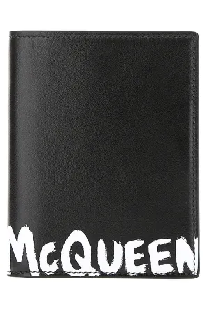 Alexander McQueen Graffiti Logo Passport Holder