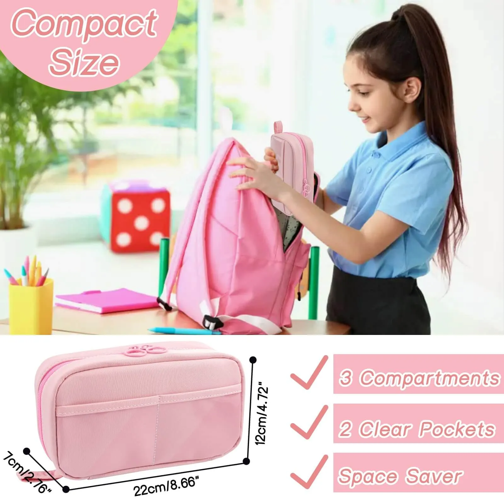 All-in-One Pencil Case Set: Complete School Supplies Set