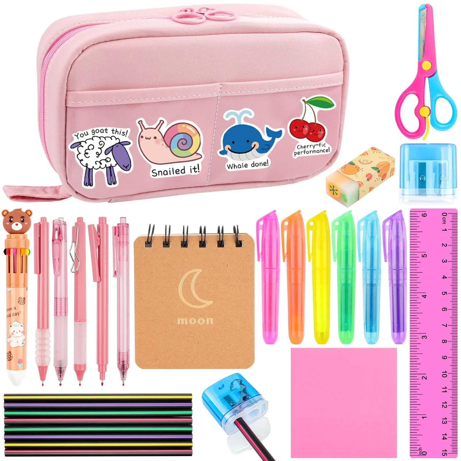 All-in-One Pencil Case Set: Complete School Supplies Set