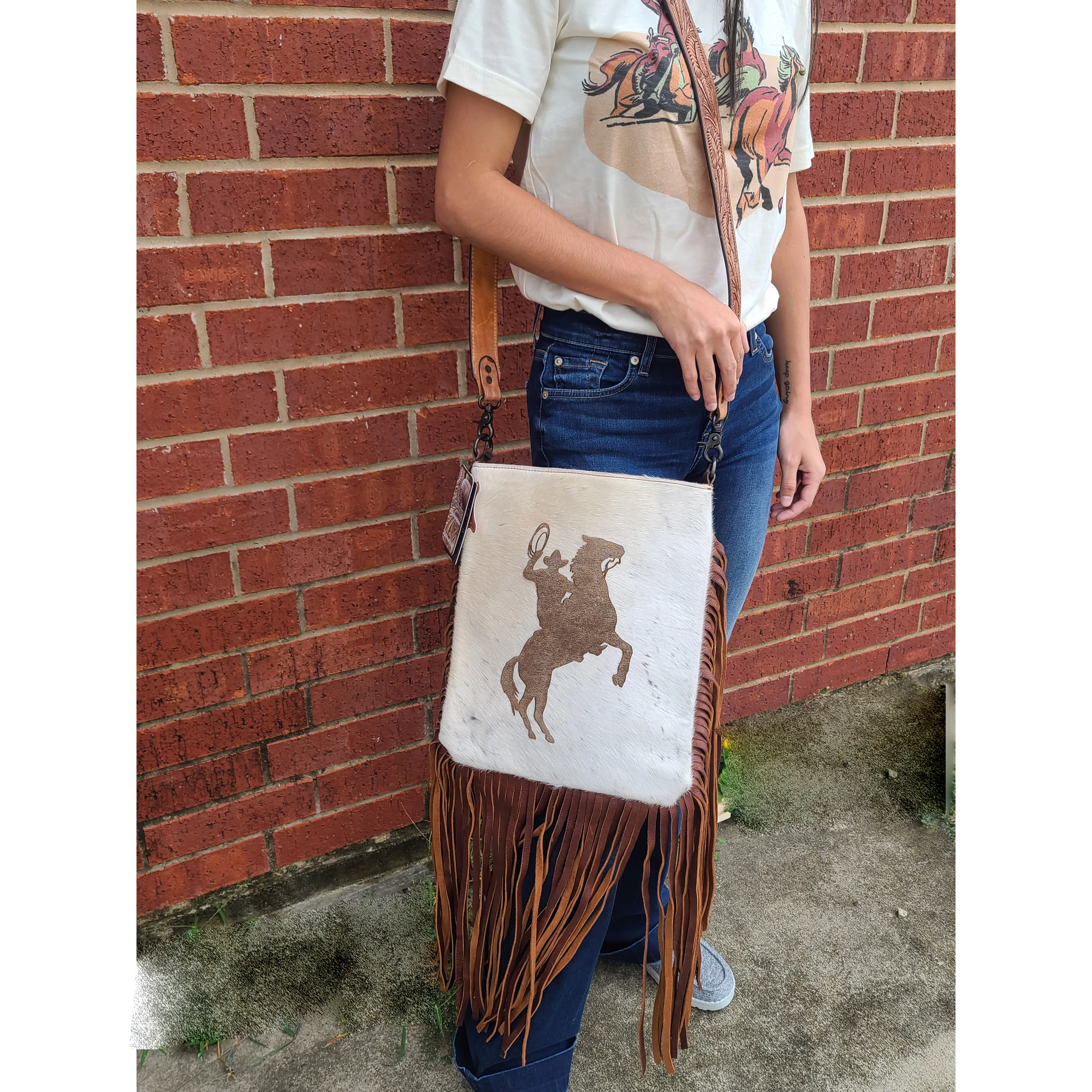 American Darling Yee Haw Hide Purse