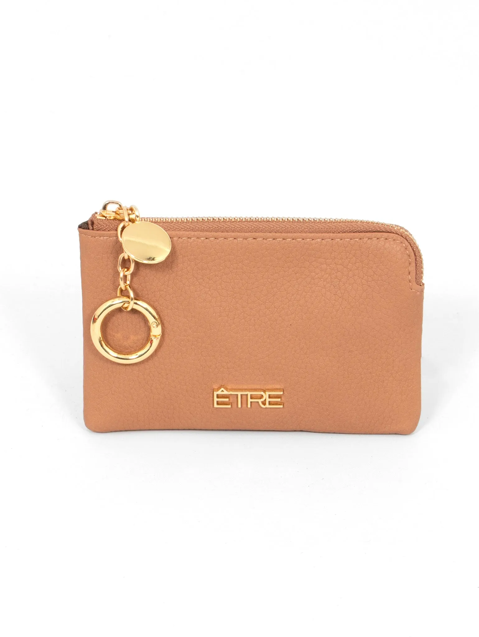 Arlo Small Coin Purse - Tan, Faux Leather