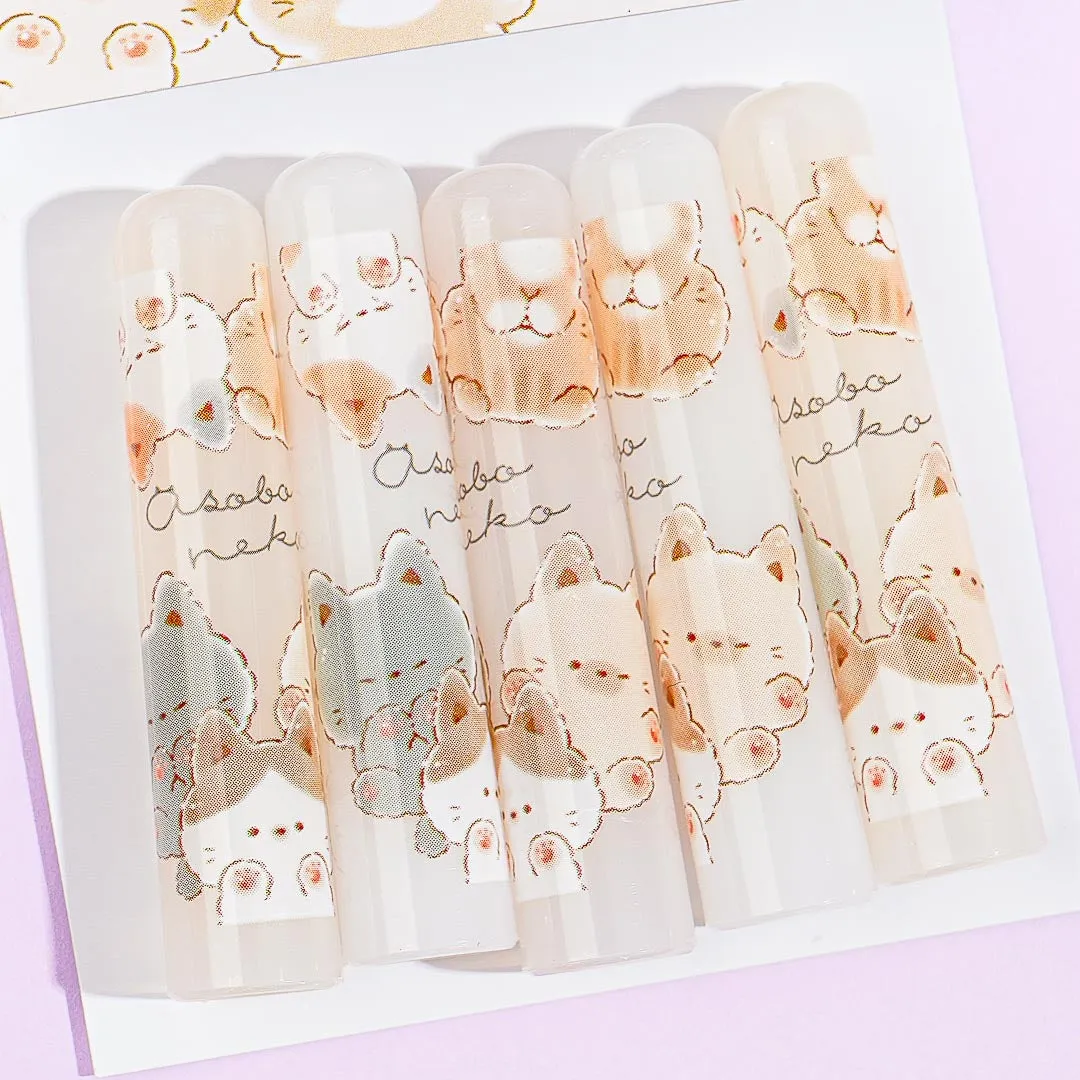 Asobu Neko Pencil Cap Set