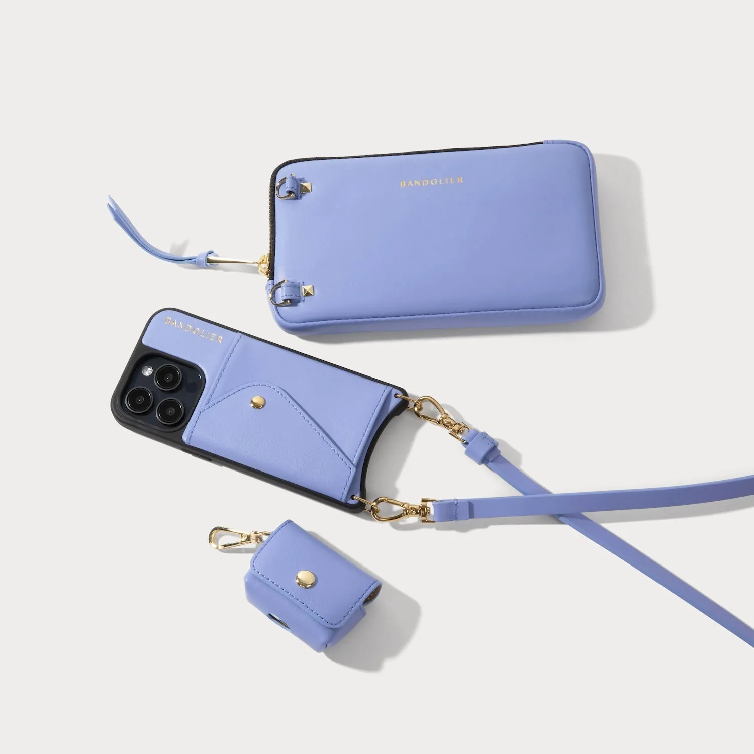 Avery AirPods Clip-On Pouch - Lavender/Gold