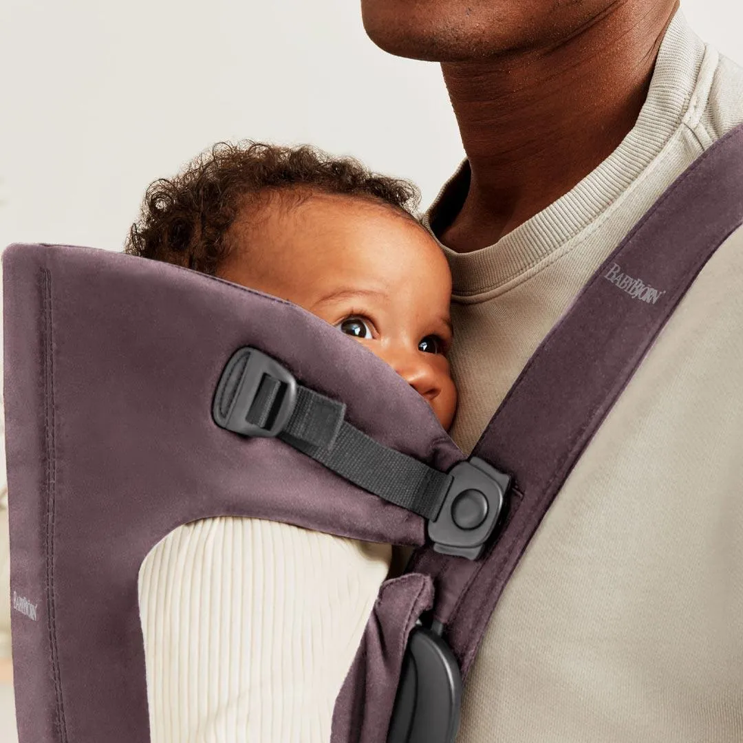 BabyBjörn Mini Cotton Baby Carrier - Dark Purple