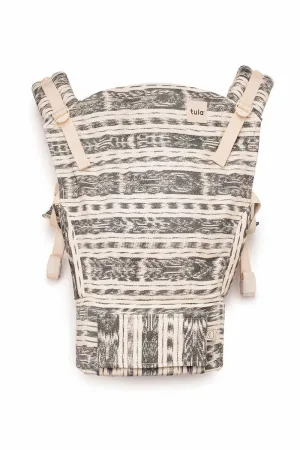 Black and White Ikat - Signature Handwoven Standard Baby Carrier