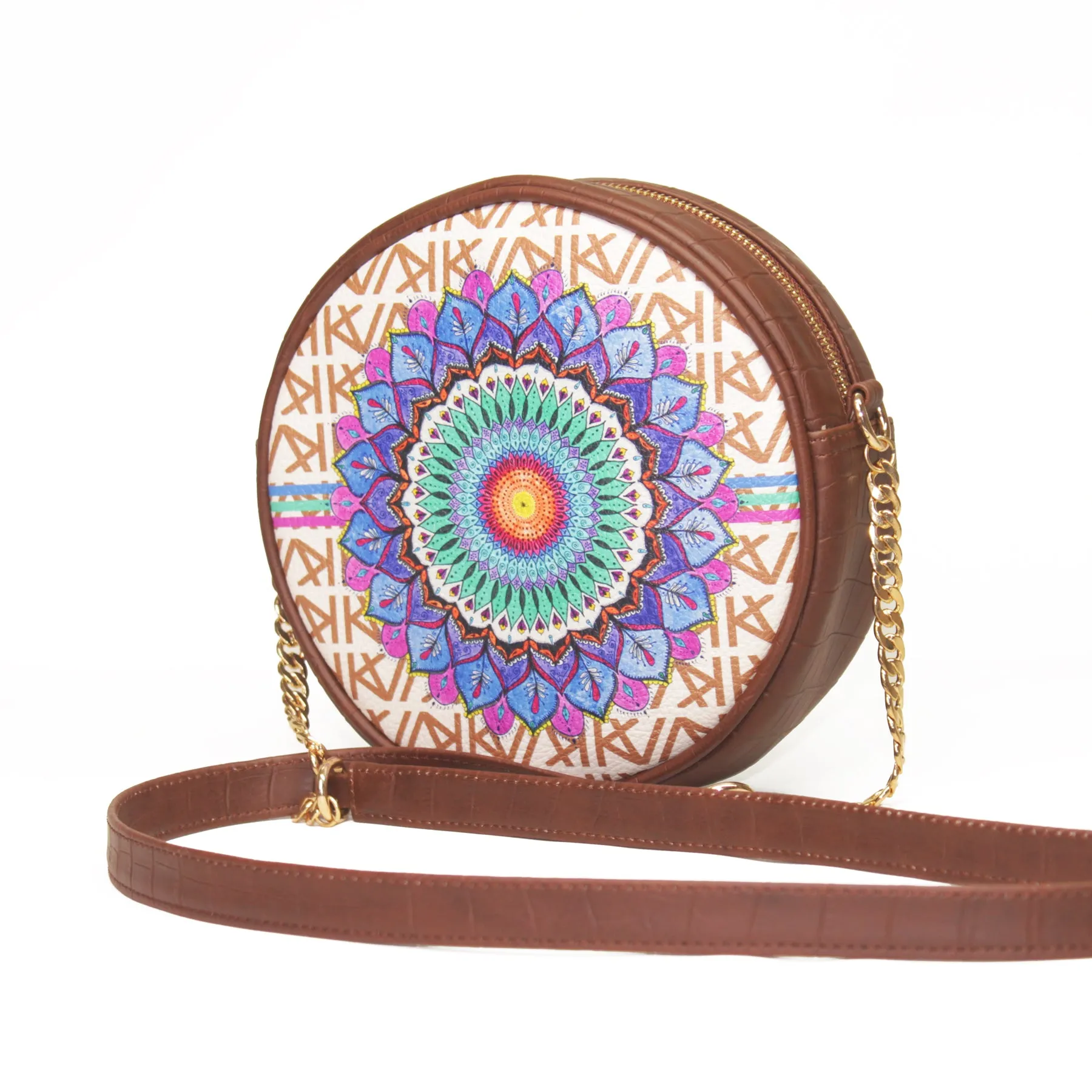 Blue Mandala Round Sling Bag 401