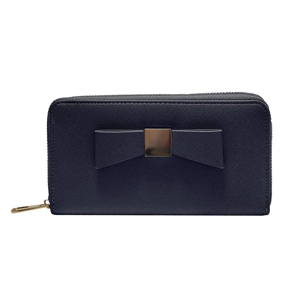 Bow Front Purse Black