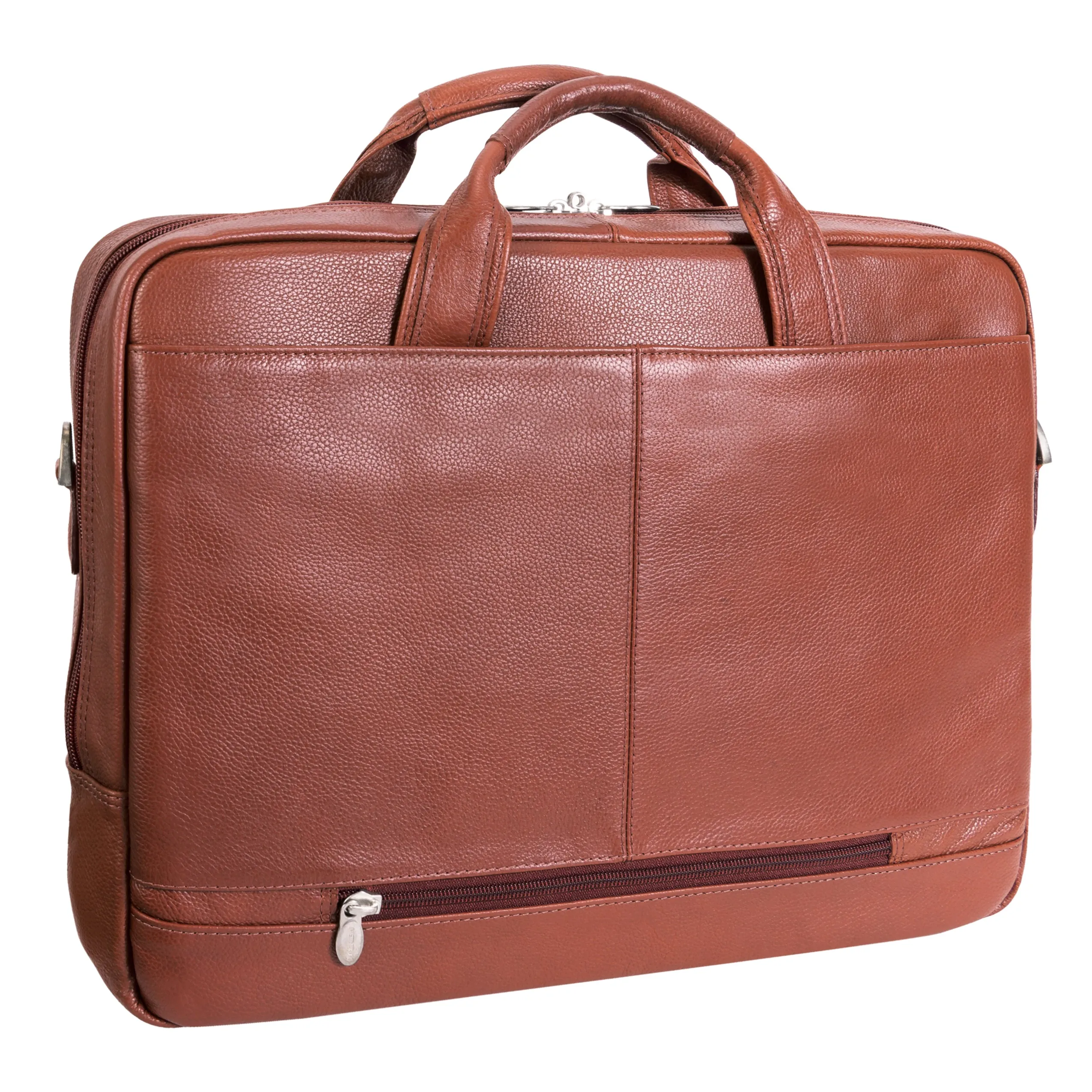 BRIDGEPORT | 17" Large Leather Laptop & Tablet Briefcase