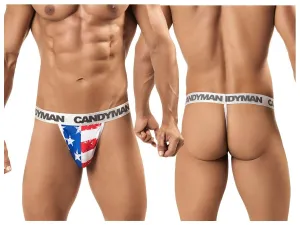 CandyMan 99154 Patriotic Thong Multi-colored