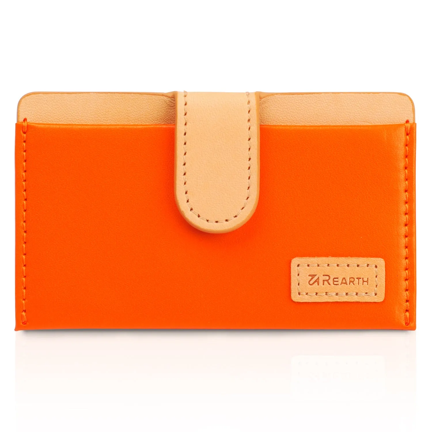 Card Holder | Genuine Leather - Orange