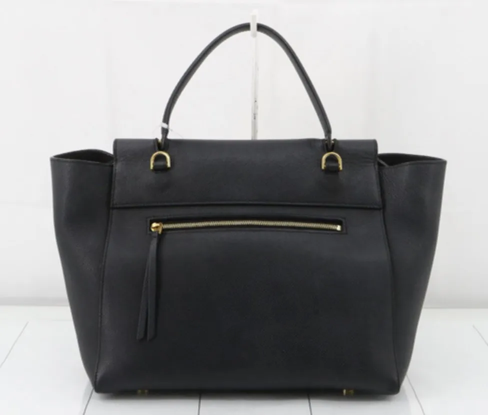 CELINE  Grained Calfskin Mini Belt Bag Black