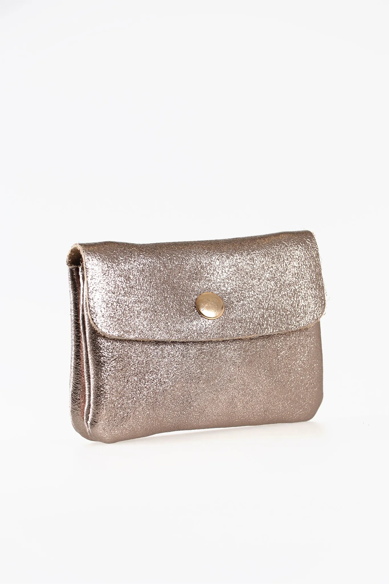 Champagne Small Leather Coin Purse