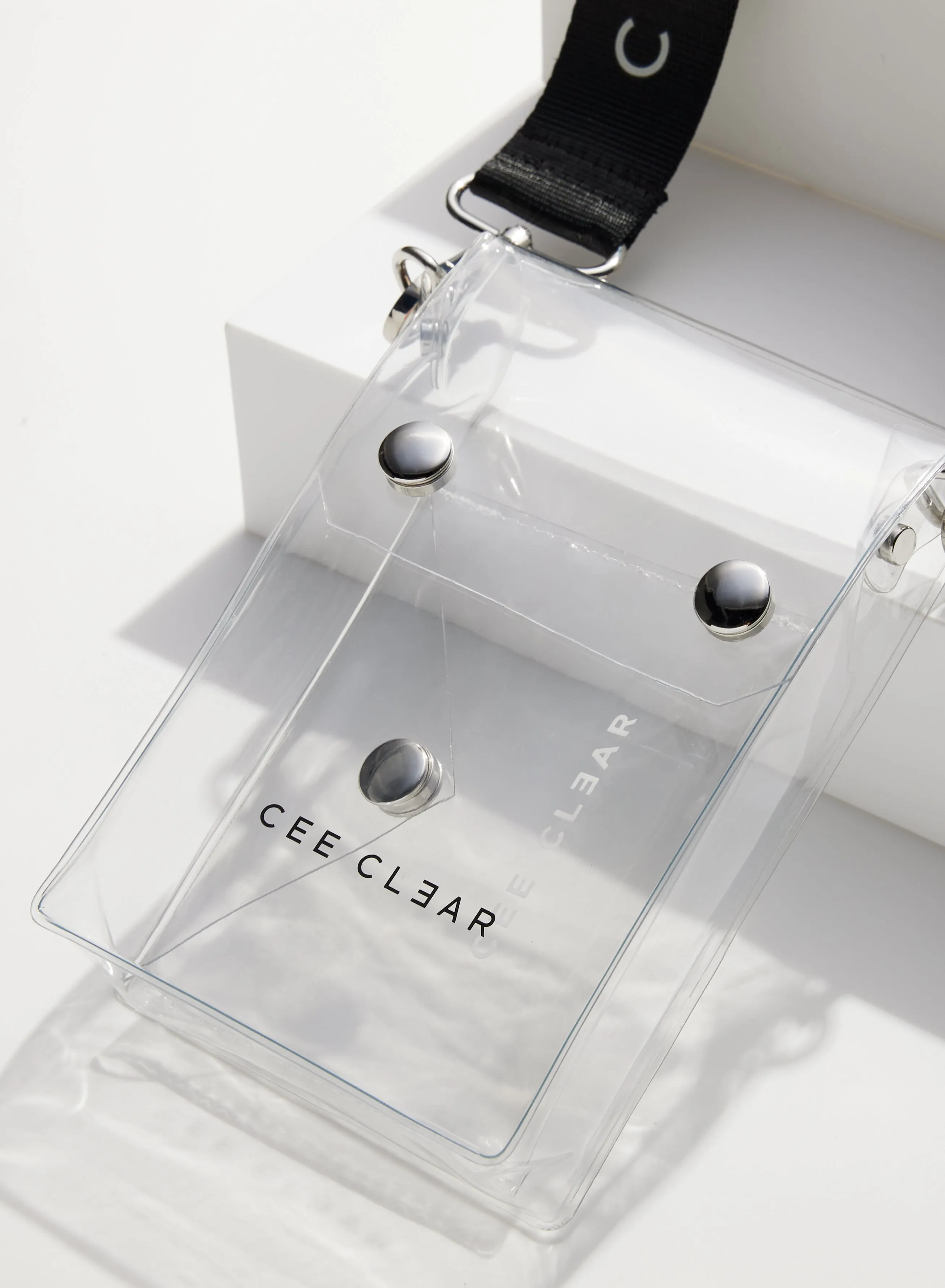 CLEAR CROSS BODY BAG   CHAIN DUO