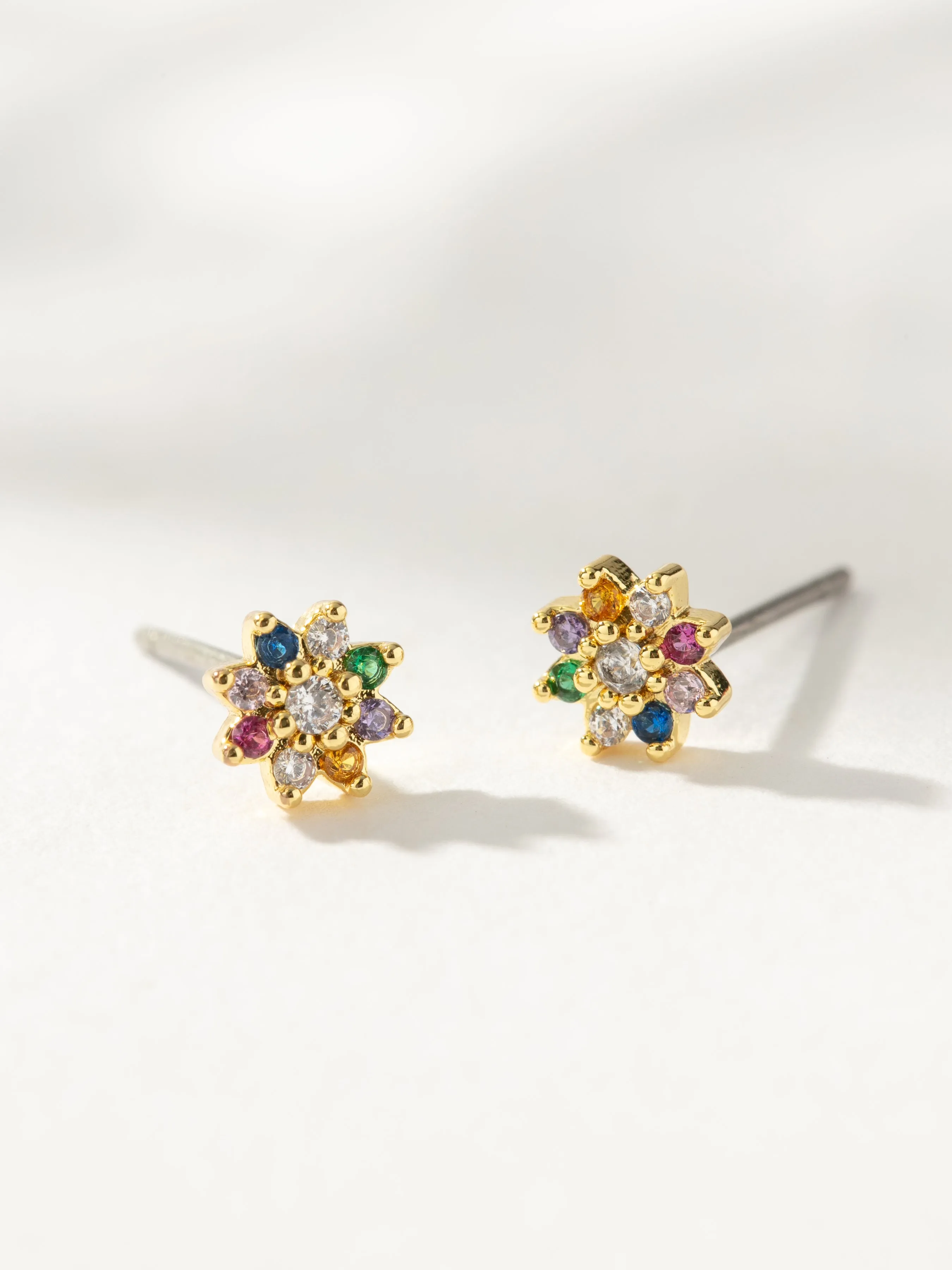 Colorful Flower Stud Earrings