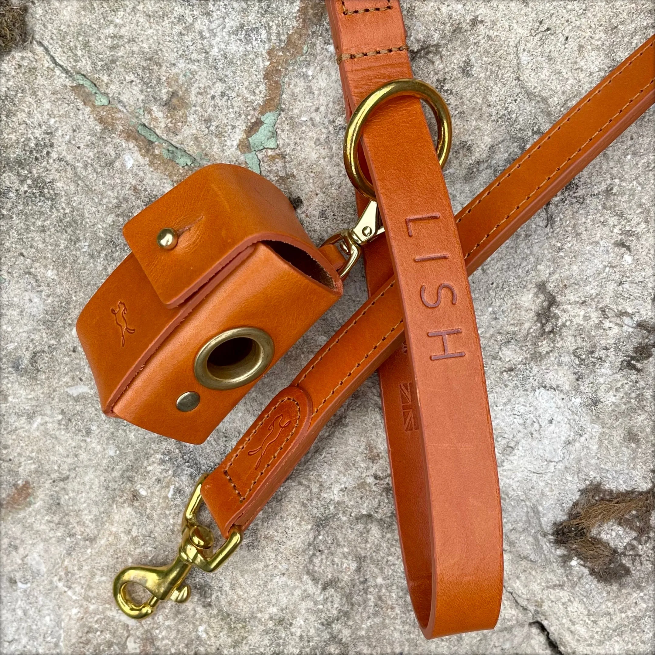 Coopers Butter Brown Leather Luxury Designer Dog Lead