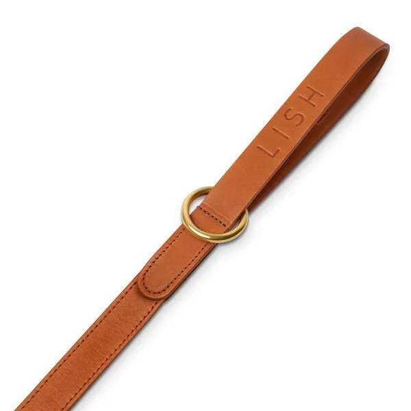 Coopers Butter Brown Leather Luxury Designer Dog Lead