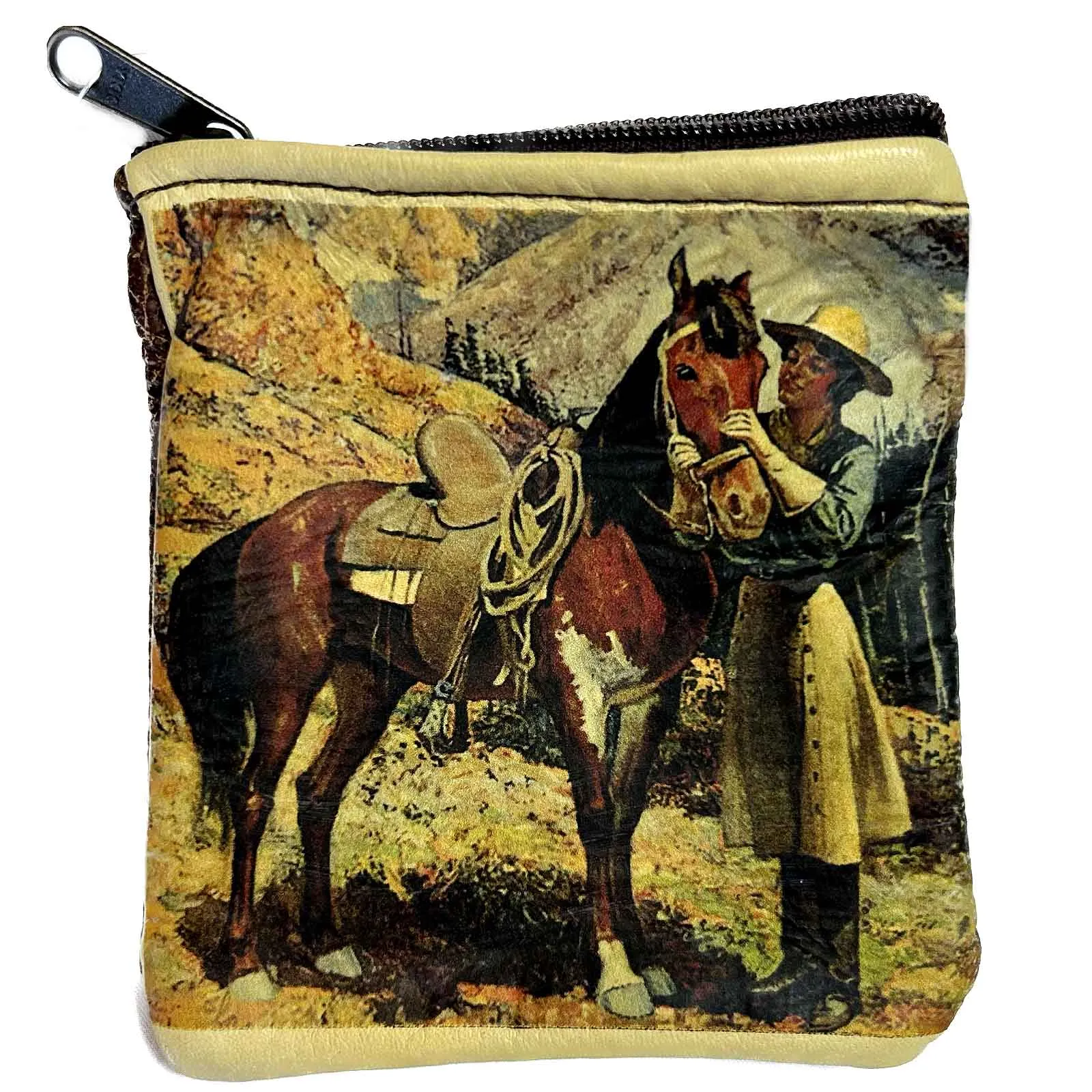 Cowgirl Split Skirt Leather Western Coin Purse