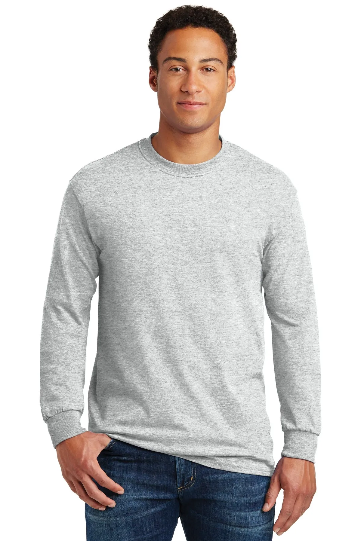 Custom Embroidered - Gildan® - Heavy Cotton™ 100% Cotton Long Sleeve T-Shirt.  5400