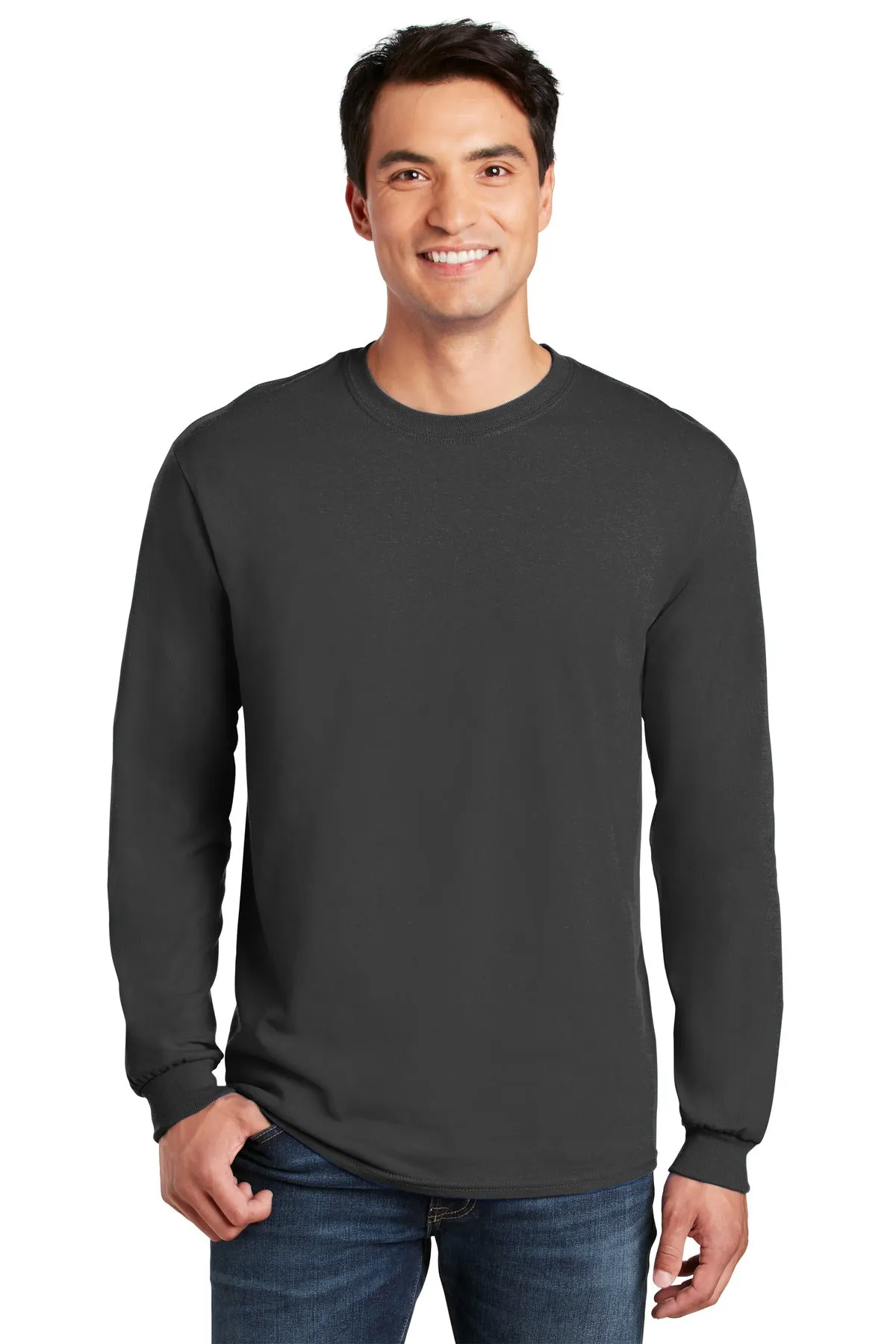 Custom Embroidered - Gildan® - Heavy Cotton™ 100% Cotton Long Sleeve T-Shirt.  5400