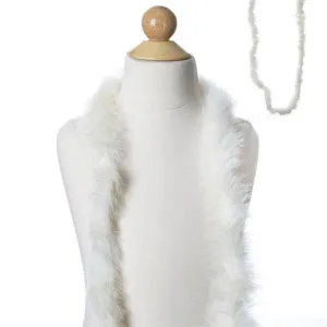 Deluxe Marabou Ostrich Feather Boas-Ivory-2 Yards