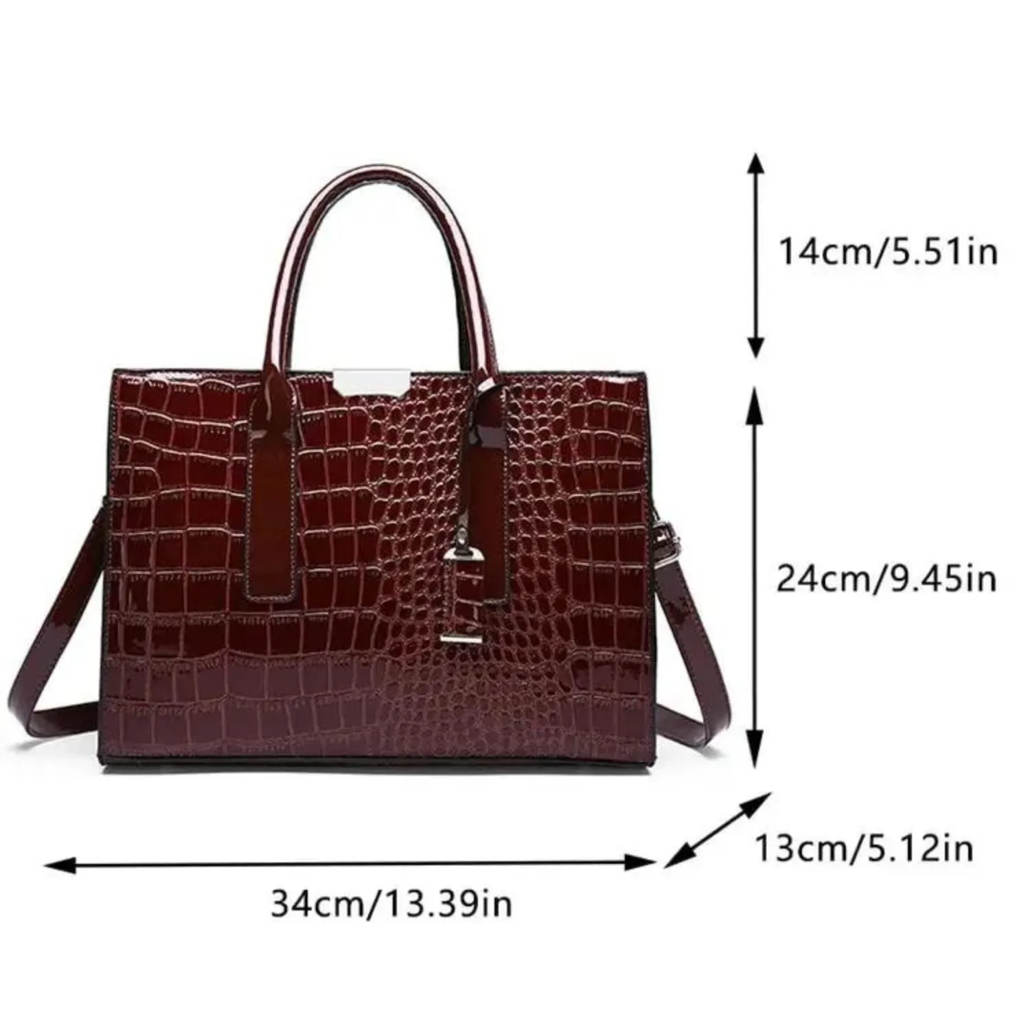 Exotic Crocodile Print Tote Bag