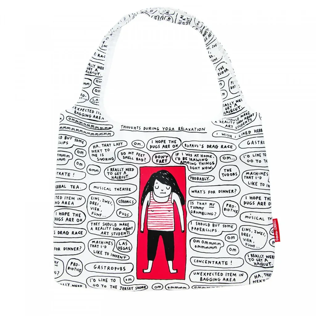 Gemma Correll Shopping Bag - Thoughts During Yoga Relaxation