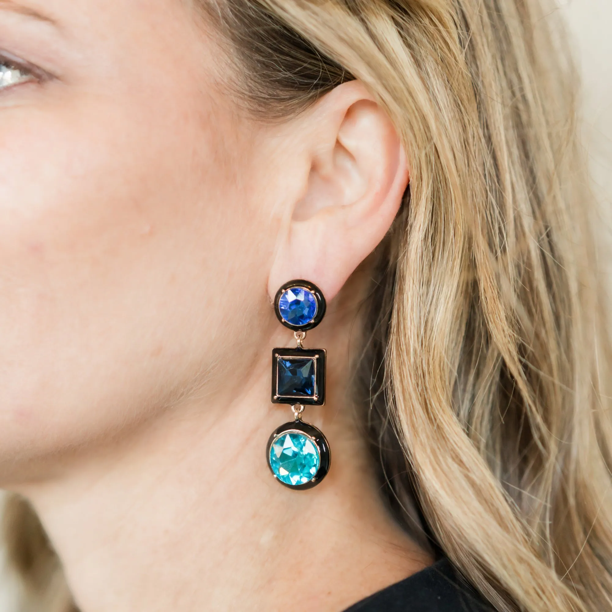 Gemstone Statement Earrings