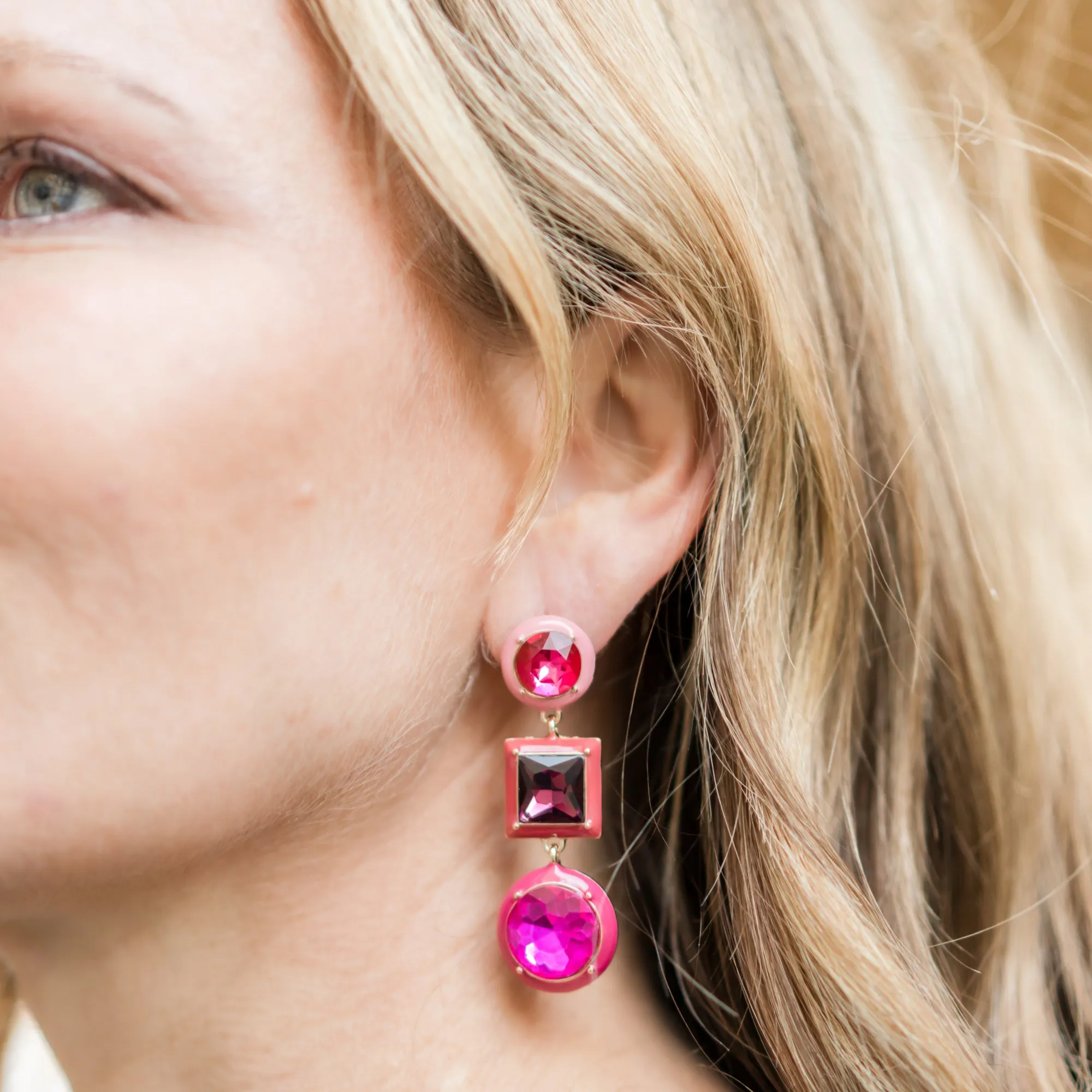 Gemstone Statement Earrings