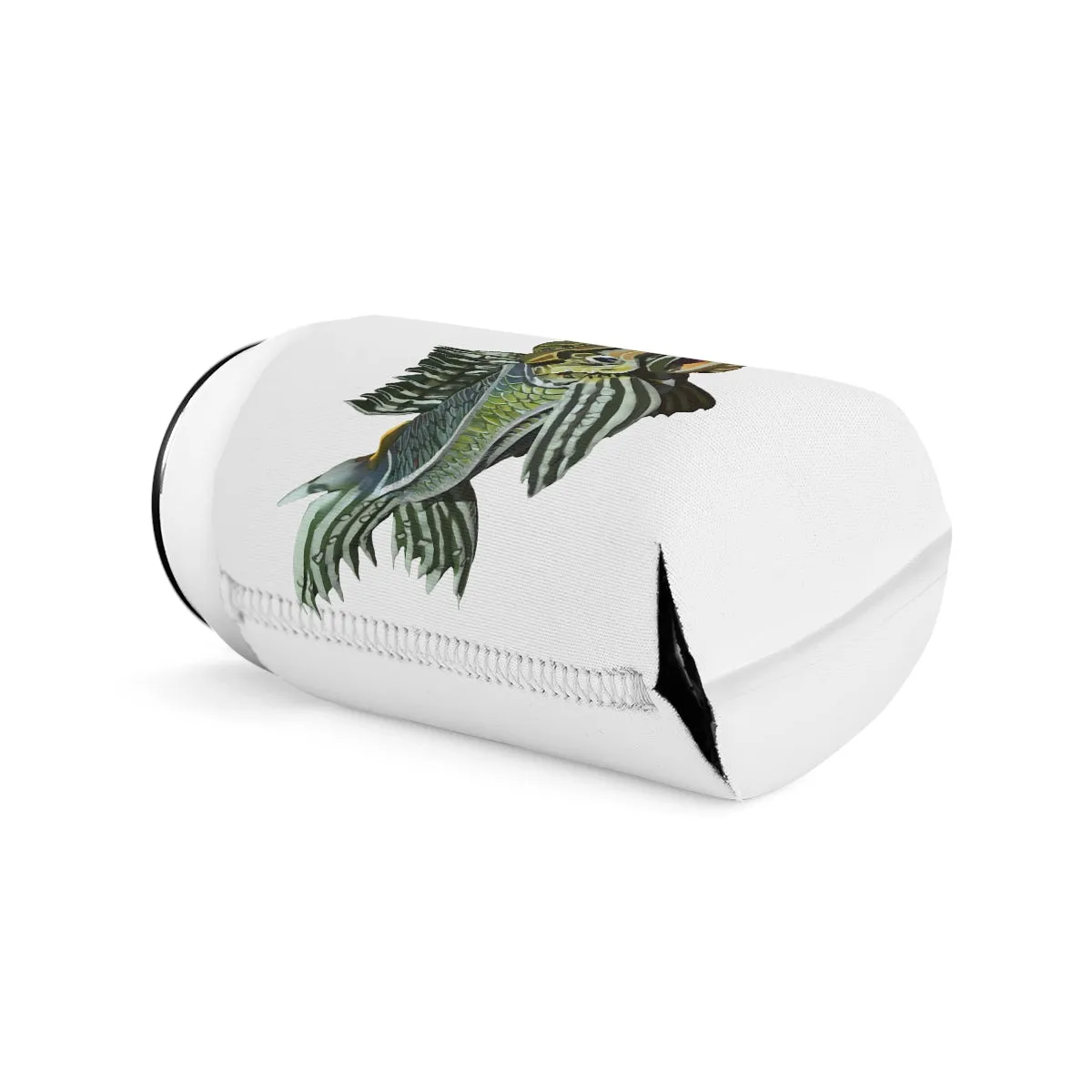 Green Fish Can Cooler Sleeve