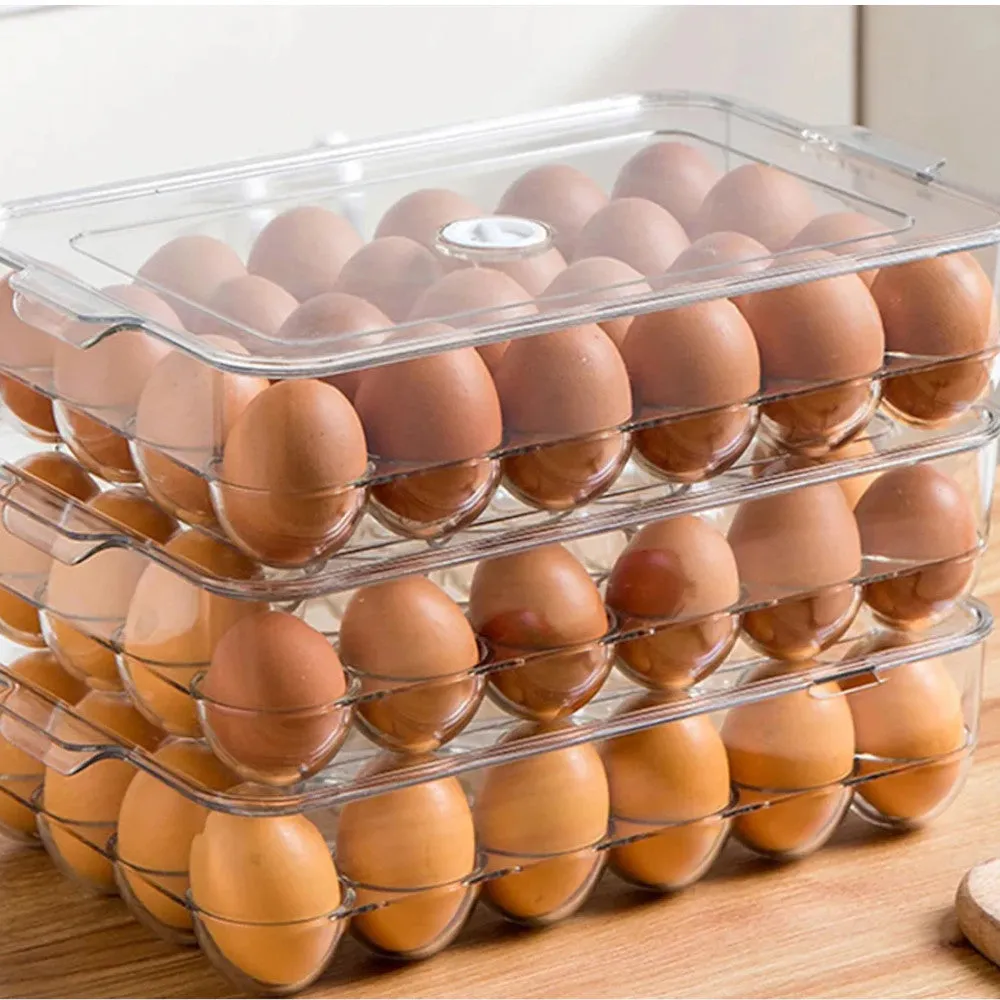 HOME AESTHETICS HA-5161 24pc Egg Holder with Lid