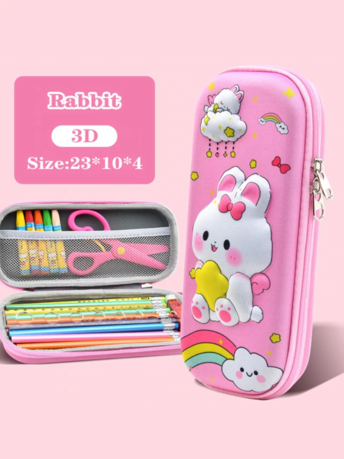 Homework Helper Pink Pencil Case