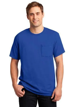 Hunky Dory - JERZEES® - Heavyweight Blend™ 50/50 Cotton/Poly Pocket T-Shirt (29MP)