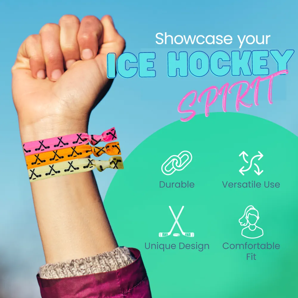 Ice Hockey Hair Ties - Multi Colored