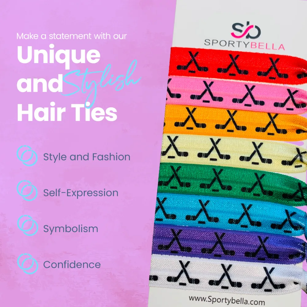 Ice Hockey Hair Ties - Multi Colored