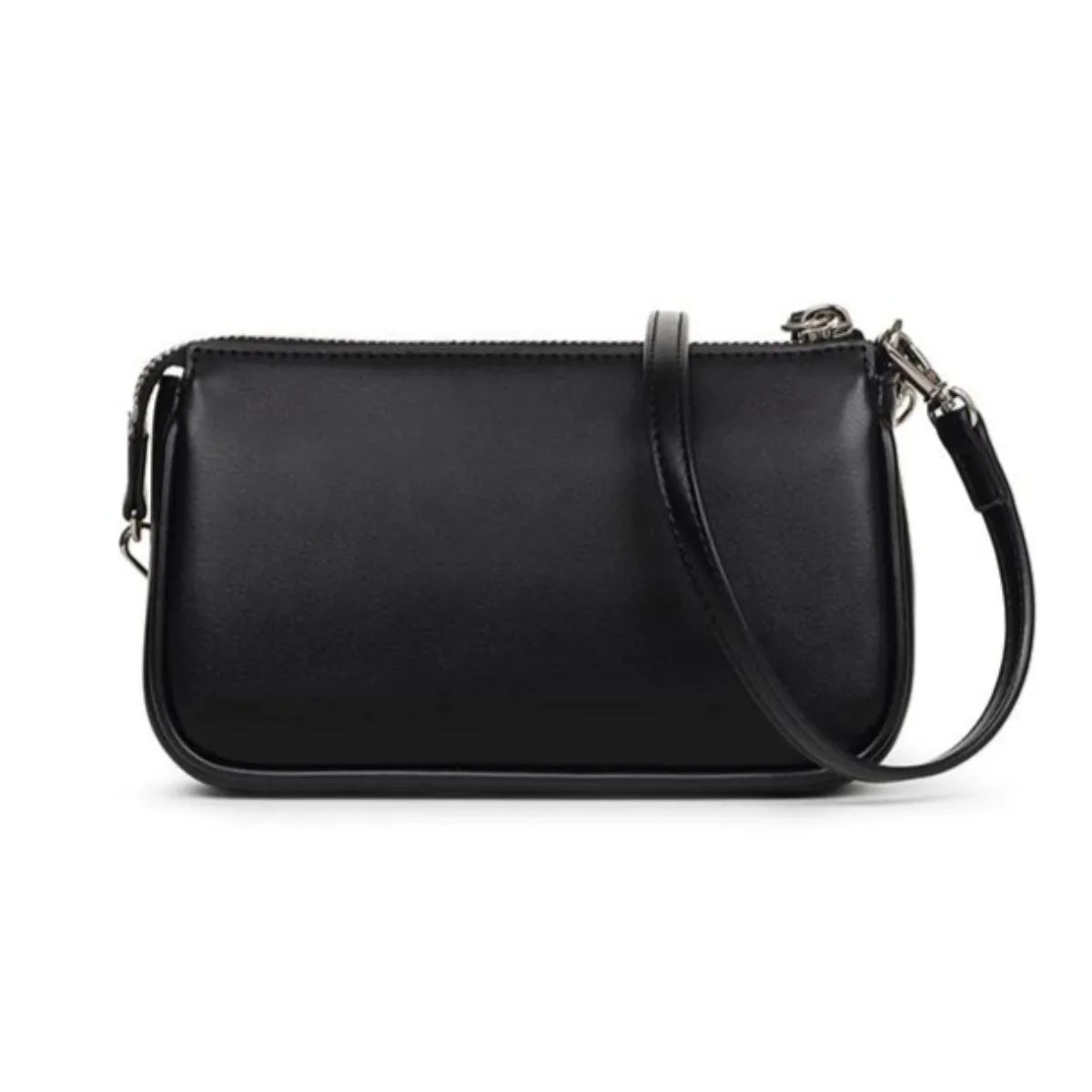 J.ESTINA Joelle Nut Mini Cross Black Chain Leather Strap Shoulder Bag / from Seoul, Korea