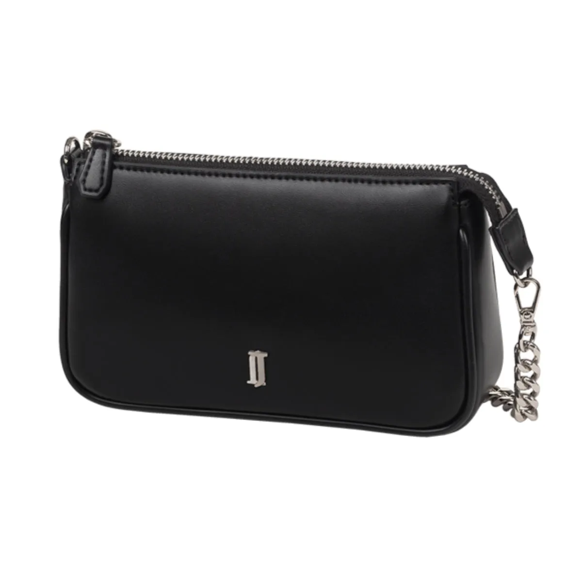 J.ESTINA Joelle Nut Mini Cross Black Chain Leather Strap Shoulder Bag / from Seoul, Korea