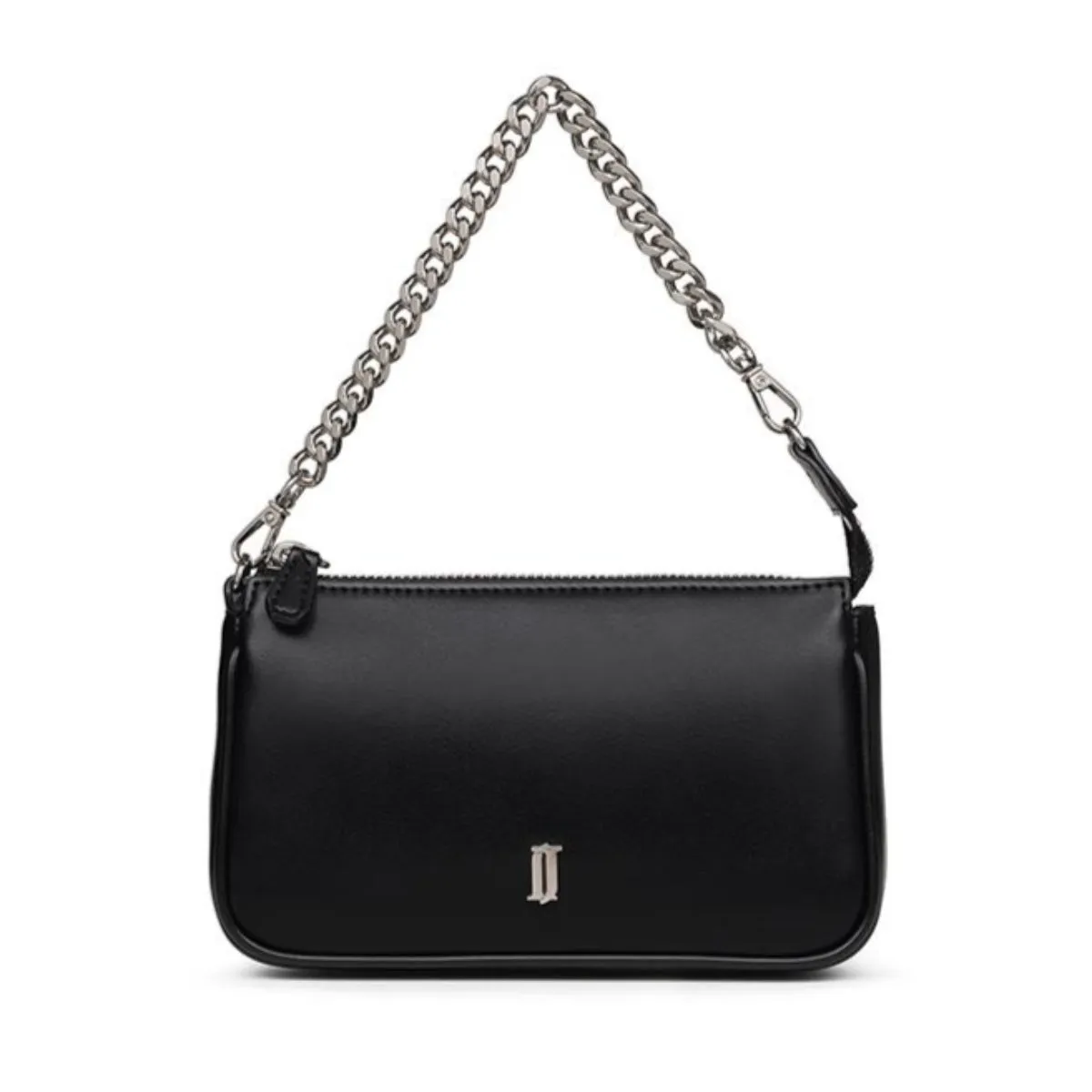 J.ESTINA Joelle Nut Mini Cross Black Chain Leather Strap Shoulder Bag / from Seoul, Korea